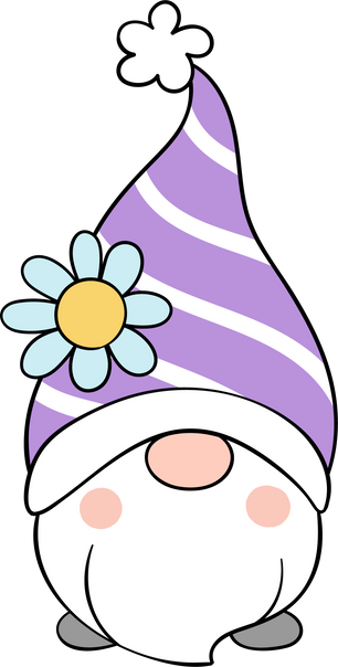 Gnome Easter day cartoon