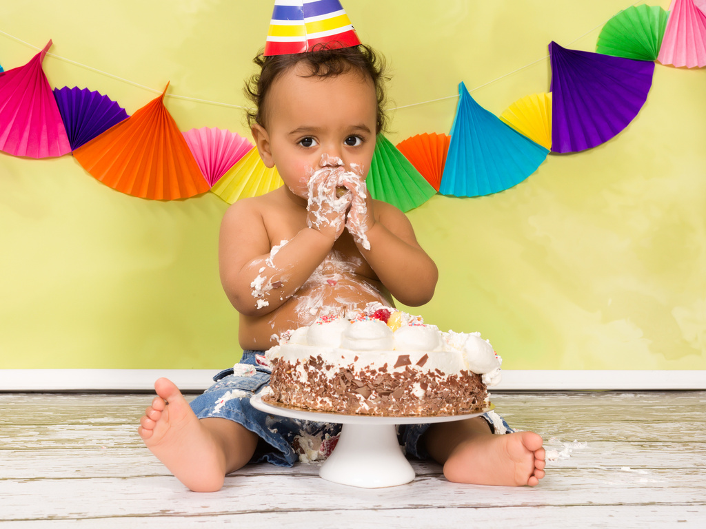 Baby First Birthday Cake